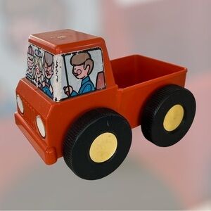 Vintage Tupperware street sweeper toy truck